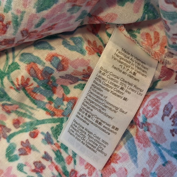 J Crew Linen Blend Top - Picture 8 of 13